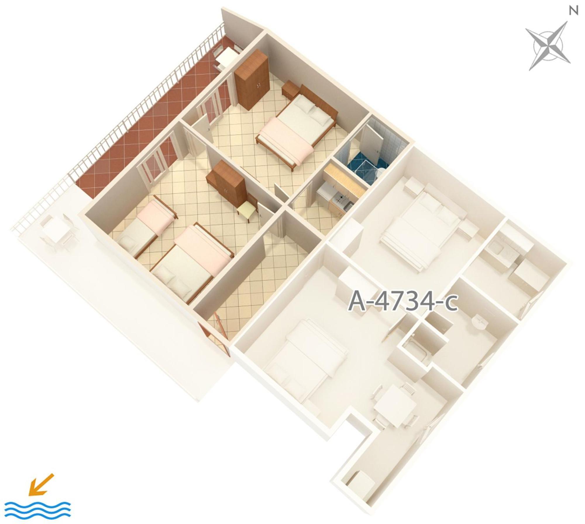 Apartments By The Sea Podaca, Makarska - 4734 Eksteriør billede